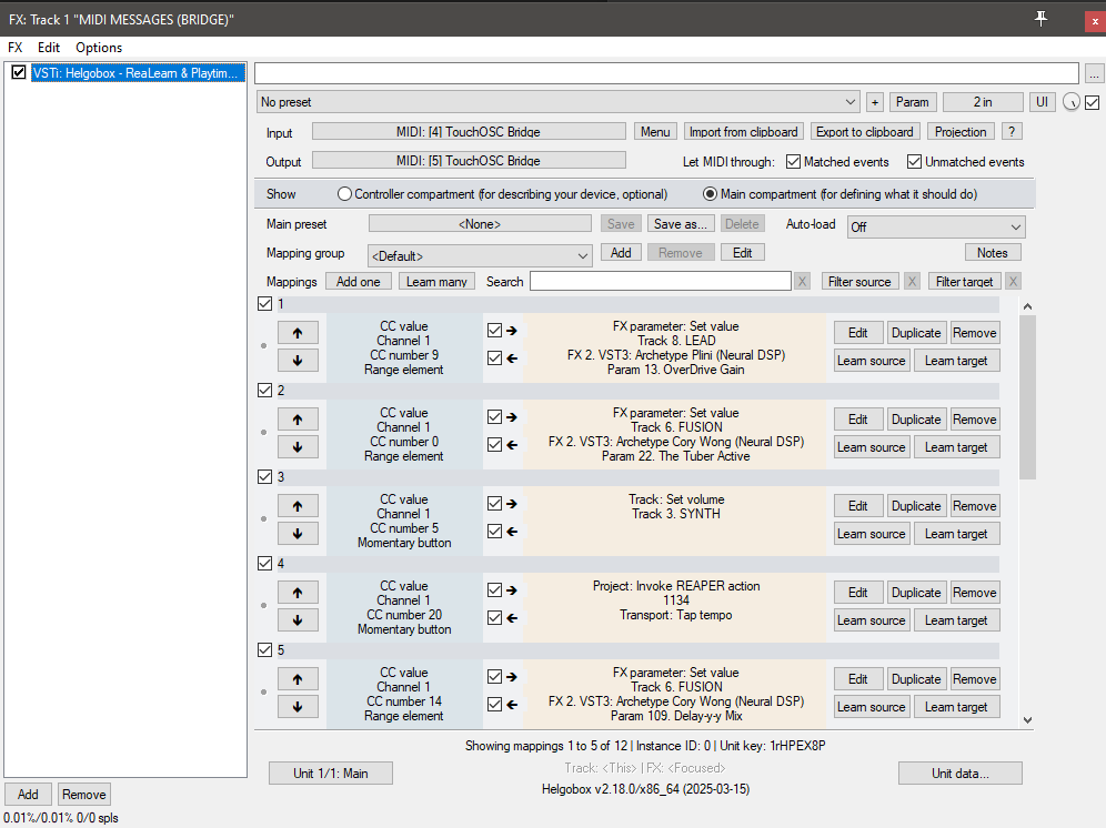 Configuration mappings